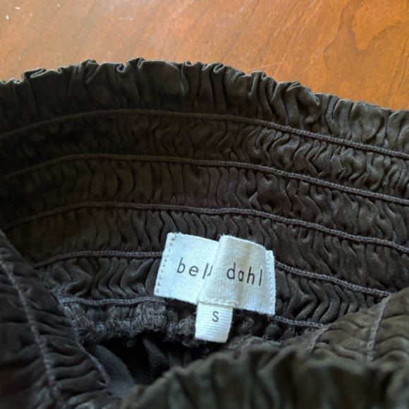 NWT Bella Dahl High Waist Smocked Wide Leg Pant with Pockets - Curpo & Rayon - Picture 5 of 7